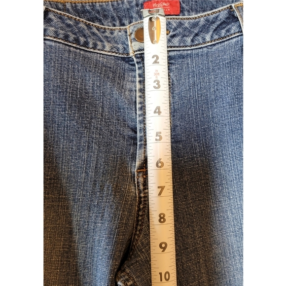 Mossimo Women's Jeans Stretch Blue Size 15 Boot Cut Wide Leg Flattering Retro - Picture 6 of 11